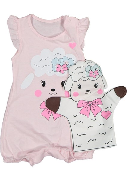 Kuzulu Hediye Kuklalı 2 Parça Kız Bebek Tulum 103380