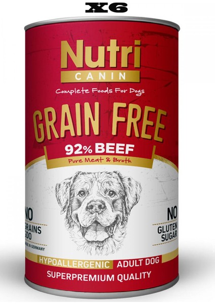 400 gr Biftekli Süper Premium Köpek Maması 6ADET