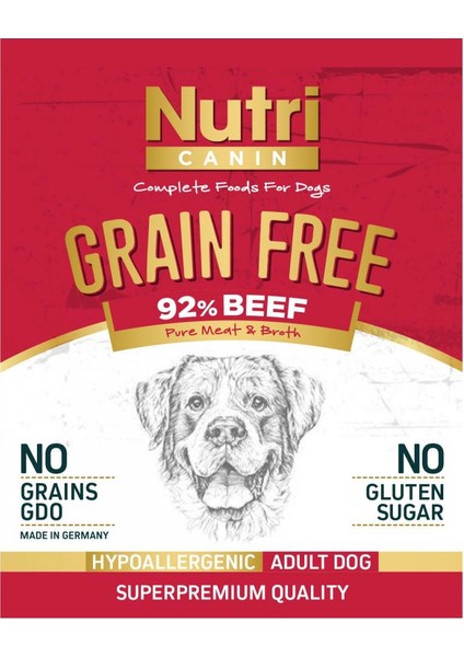 400 gr Biftekli Süper Premium Köpek Maması 6ADET