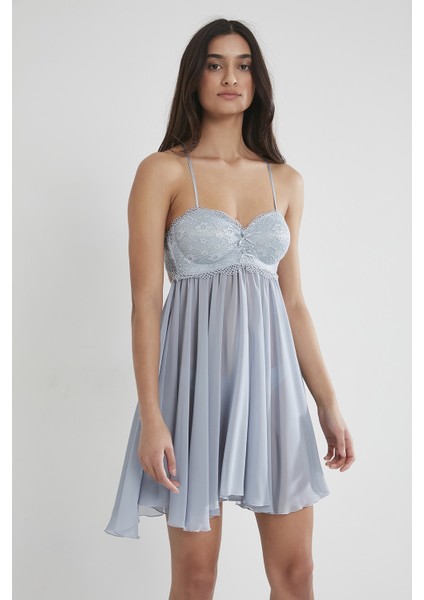 880 Saten Gecelik - Mist