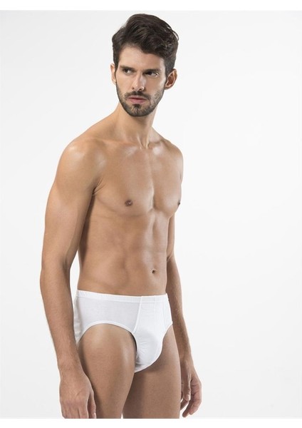 112 Kom Erkek Slip Ikili Paket-Beyaz fiyatları