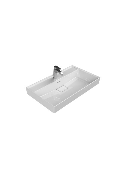 Seramik Etajerli Lavabo Sharp 80 x 48 cm