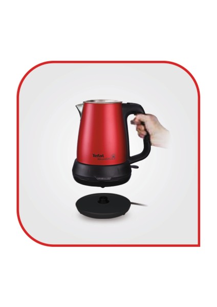 Tea Expert Paslanmaz Çelik 1650 Watt Kırmızı Çay Makinesi - 1500637710