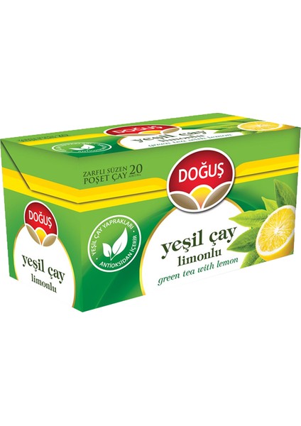 Doğuş Bitki Çayı Limonlu Yeşil Çay 20'li Paket