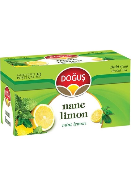 Doğuş Bitki Çayı Nane Limon 20'li Paket