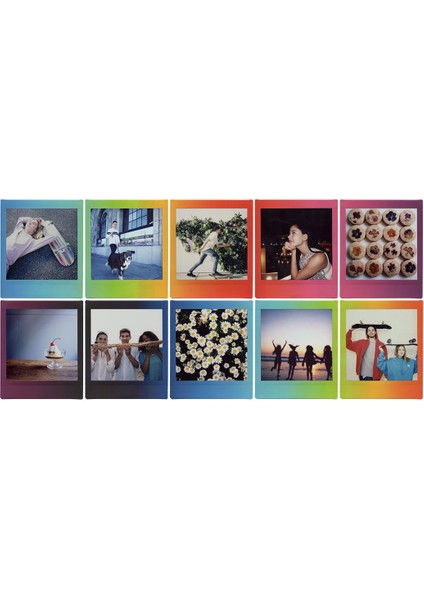Instax Square Rainbow 10'lu Kare Film