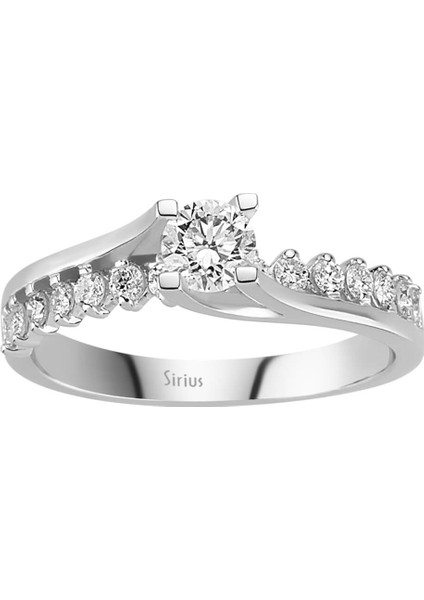 G Renk Toplam 0,58 Karat Pırlanta Tektaş Yüzük 0423R0008