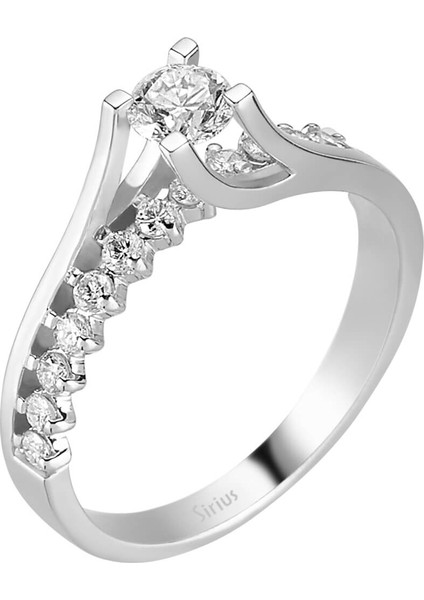 G Renk Toplam 0,58 Karat Pırlanta Tektaş Yüzük 0423R0008 fiyatları