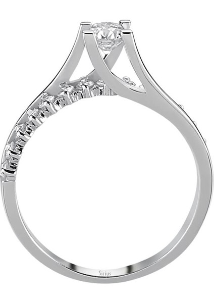 G Renk Toplam 0,58 Karat Pırlanta Tektaş Yüzük 0423R0008 modelleri