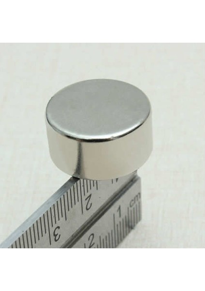 2 Adet Çap 20 mm Kalınlık 10 mm Yuvarlak Süper Güçlü Neodyum Mıknatıs