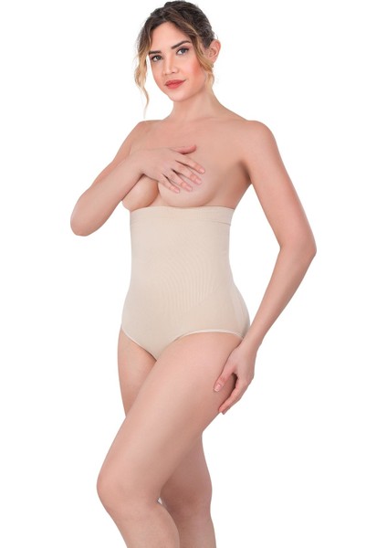 Ten Emay 2080 Yüksek Bel Çıtçıtlı Slip Korse