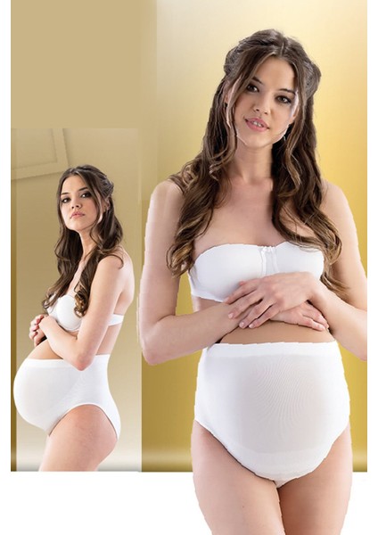 Beyaz Emay 5210 Soft Hamile Slip