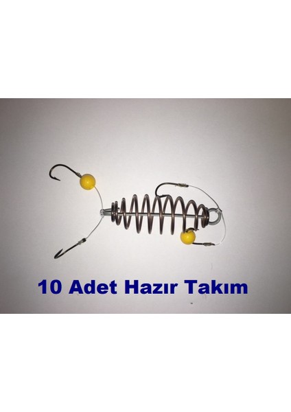 4 Iğneli Sazan Yaylı Hazır Takım 10 Adet (Özel El Yapımı)