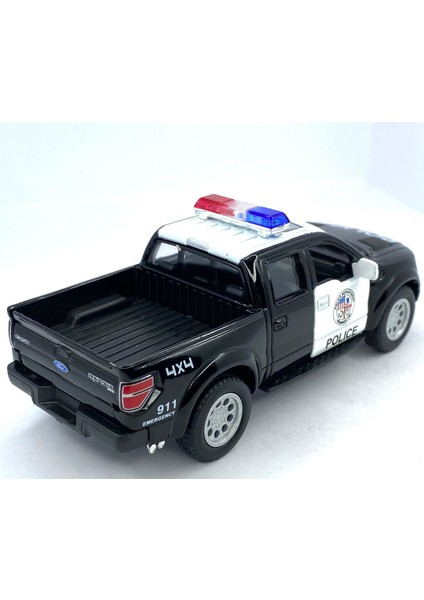 2013 Ford F-150 Svt Raptor Super Crew Polis Çekbırak 5inch. Lisanslı Model Araba, Oyuncak Araba 1:46