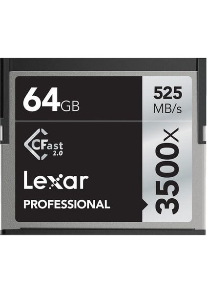 64GB VPG-130 3500X Cfast 525MB/S 2.0 Hafıza Kartı