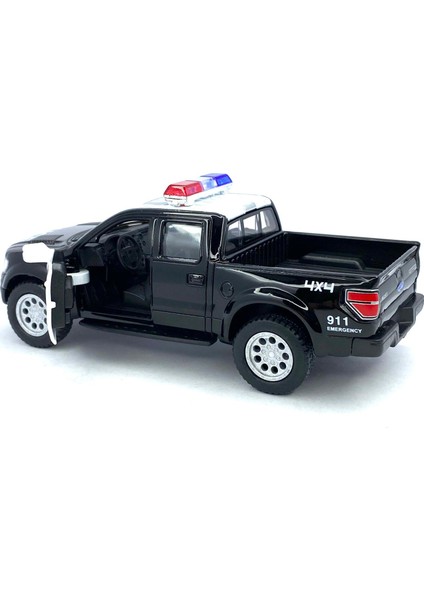 2013 Ford F-150 Svt Raptor Super Crew Polis Çekbırak 5inch. Lisanslı Model Araba, Oyuncak Araba 1:46