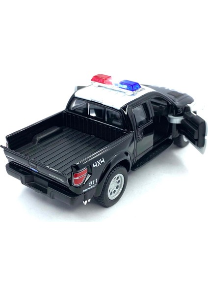 2013 Ford F-150 Svt Raptor Super Crew Polis Çekbırak 5inch. Lisanslı Model Araba, Oyuncak Araba 1:46