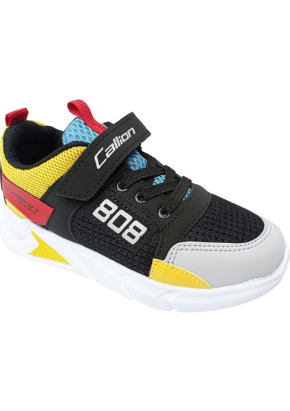 099 Sneakers Fashion Filet Ayakkabı Siyah Buz Sarı