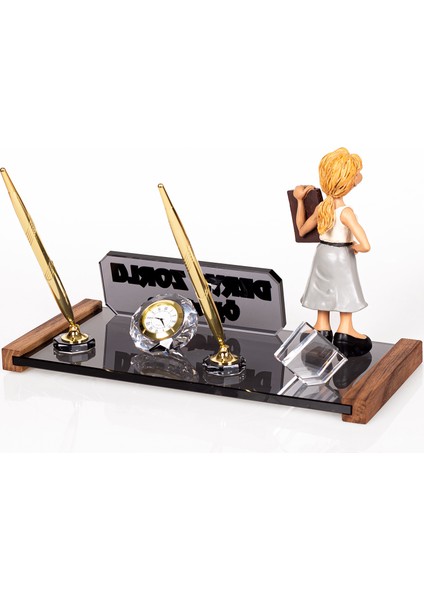 Isimlik Sepeti Isme Özel Öğretmen Biblolu Masa Isimliği Kristal Isimlik modelleri