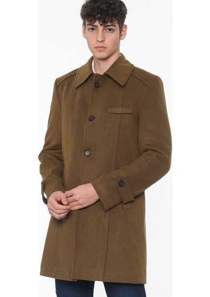 PLT7226 Dewberry Battal Palto-Camel