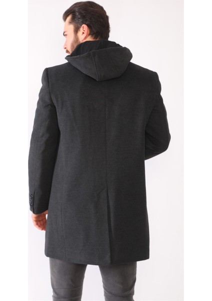 PLT8395 Dewberry Battal Palto-Antrasit fırsatları