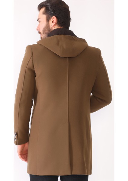 PLT8395 Dewberry Battal Palto-Camel