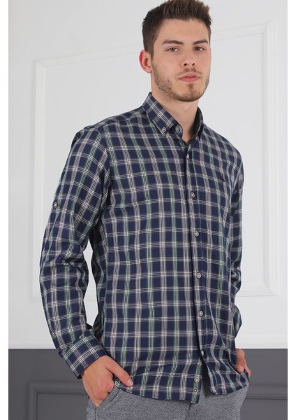 G718 Derberry Erkek Gömlek-Lacivert fiyatları