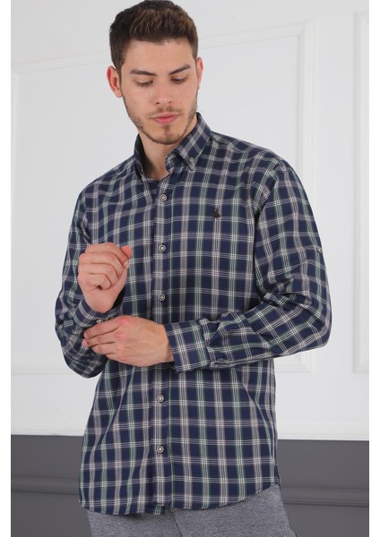 G718 Derberry Erkek Gömlek-Lacivert fırsatları