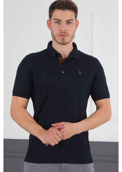 T8581 Dewberry Erkek T-Shirt-Lacivert