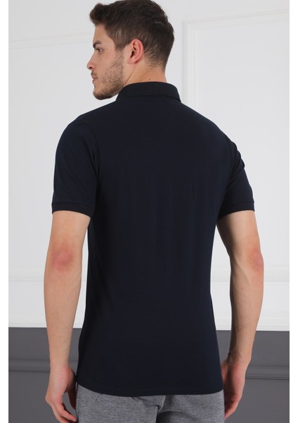 T8581 Dewberry Erkek T-Shirt-Lacivert modelleri