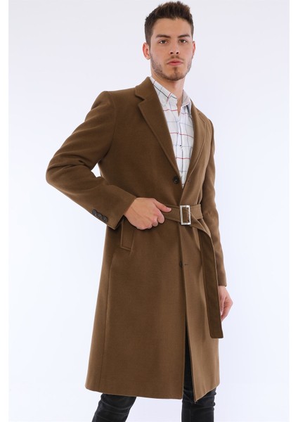 PLT8400 Dewberry Erkek Palto-Camel fiyatları
