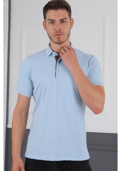 T8581 Dewberry Erkek T-Shirt-Mavi indirimleri