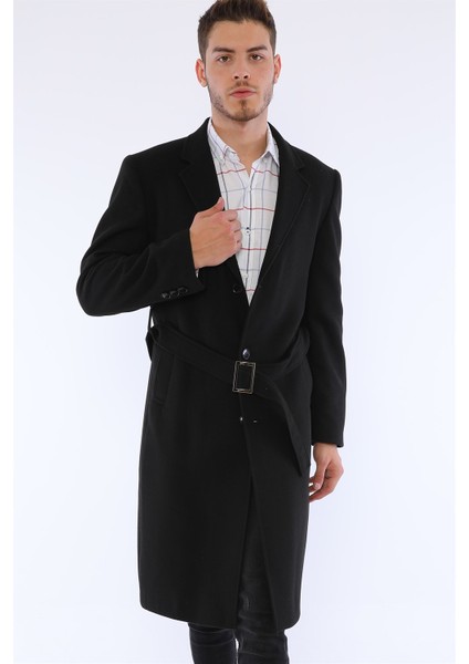 PLT8400 Dewberry Erkek Palto-Siyah fiyatları