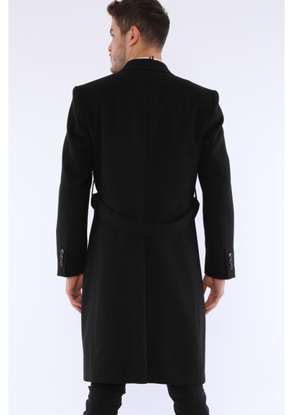 PLT8400 Dewberry Erkek Palto-Siyah modelleri
