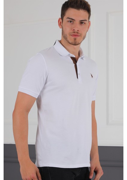 T8581 Dewberry Erkek T-Shirt-Beyaz fırsatları