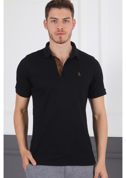 T8581 Dewberry Erkek T-Shirt-Siyah