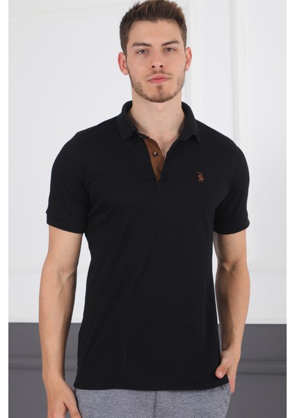 T8581 Dewberry Erkek T-Shirt-Siyah modelleri