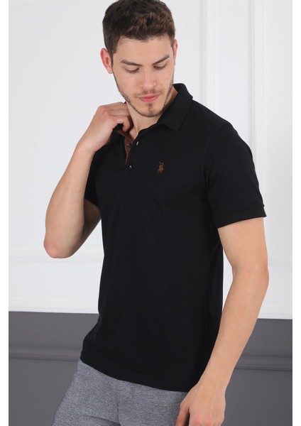 T8581 Dewberry Erkek T-Shirt-Siyah indirimleri