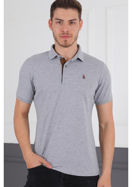 T8581 Dewberry Erkek T-Shirt-Gri indirimleri