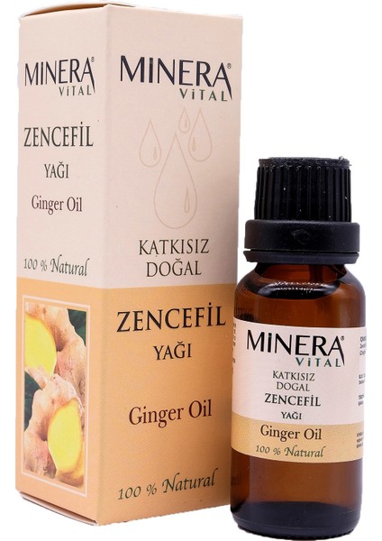 Zencefil Yağı 20 ml Katkısız Içilebilir & Sürülebilir