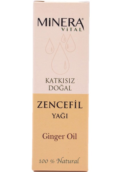 Zencefil Yağı 20 ml Katkısız Içilebilir & Sürülebilir