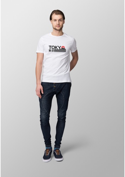 Tokyo Baskılı Kadın T-Shirt