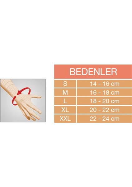 Neopren Çift Taraflı El Bilek Ateli - Orlex® Orx-E 82