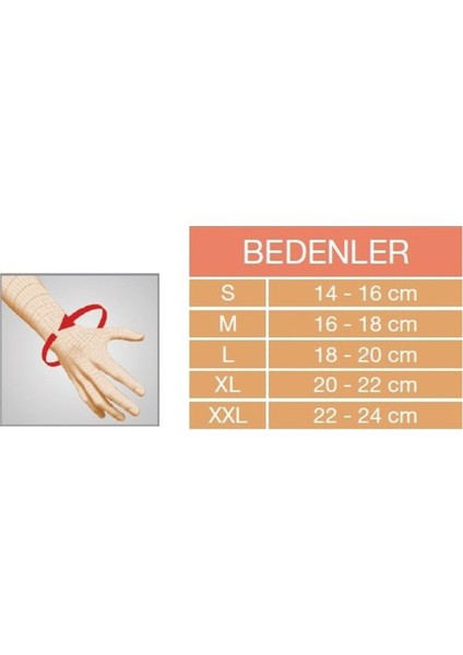 ® Orx-D 46 Epikondilit Ateli (Bilek Hareketlerini Sınırlayan Alüminyum Barı Vardır.)
