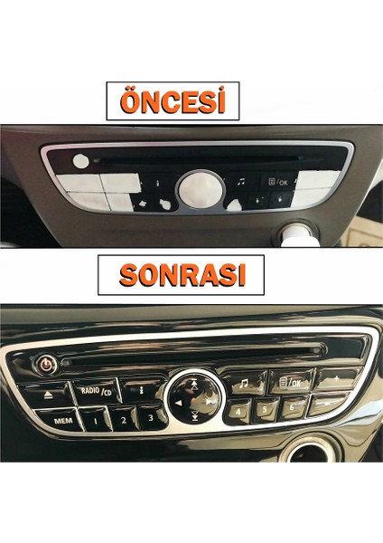 Renault Fluence Megane 3 Clio 3 Eski Model Teyp Tuş Takımı