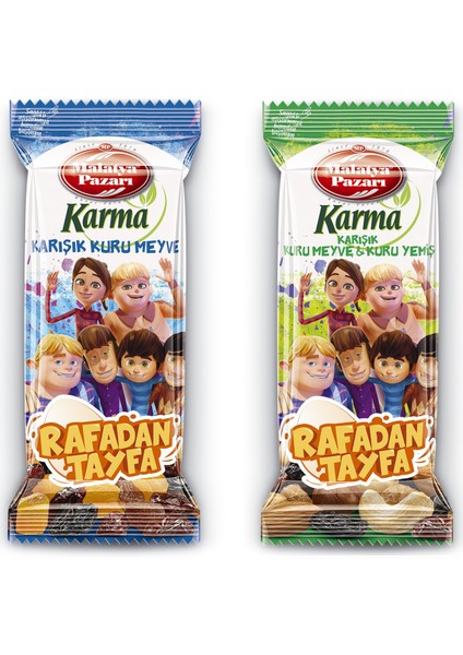 Malatya Pazarı Murat Palancı Rafadan Tayfa Karma Karışık Kuru Meyve ve Kuru Yemiş 35 gr x 12 Karma Karışık Kuru Meyve 35 gr x 12