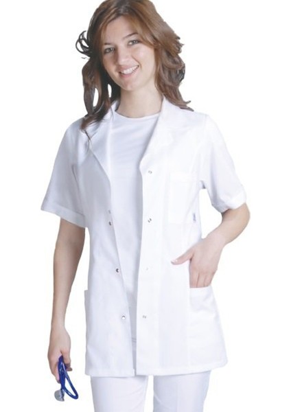 Doktor Terikoton Kadın Kısa Kol Terikoton Önlük