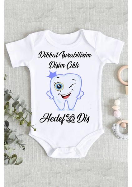 Diş Buğdayı Erkek Bebek Zıbın Body