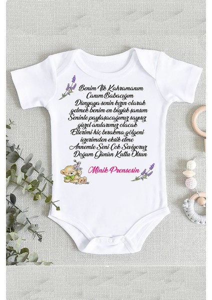 Baba Doğum Günü Yazılı Zıbın Body
