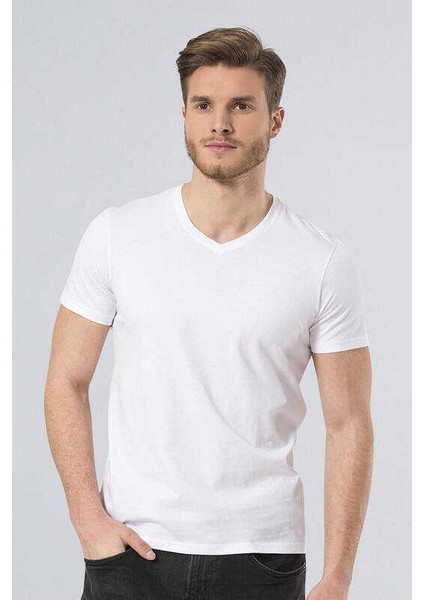 - New York V Yaka Basic Tişört modelleri